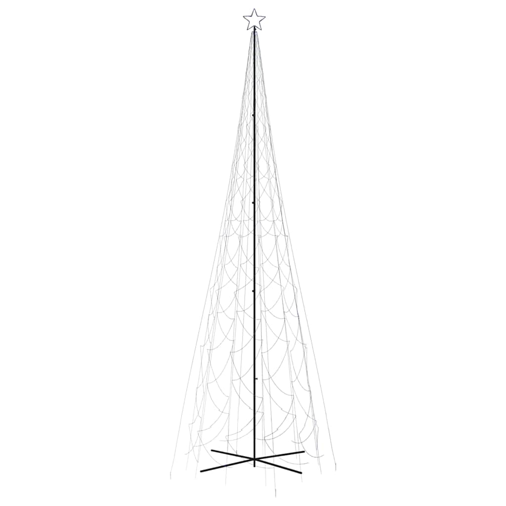 Kúp alakú karácsonyfa 3000 kék LED-del 230 x 800 cm 3