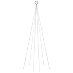 Karácsonyfa zászlórúdon 108 meleg fehér LED-del 180 cm 3