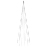 Karácsonyfa zászlórúdon 732 meleg fehér LED-del 500 cm 3