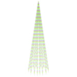 Karácsonyfa zászlórúdon 1134 színes LED-del 800 cm 2