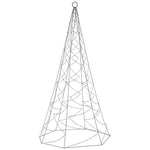 Karácsonyfa zászlórúdon 200 meleg fehér LED-del 180 cm 3