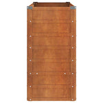 Rozsda színű corten acél kerti magaságyás 100 x 40 x 77 cm 5