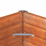 Rozsda színű corten acél kerti magaságyás 100 x 40 x 77 cm 7