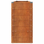 Rozsda színű corten acél kerti magaságyás 240 x 40 x 77 cm 4
