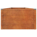 Rozsda színű corten acél kerti magaságyás 320 x 80 x 45 cm 5
