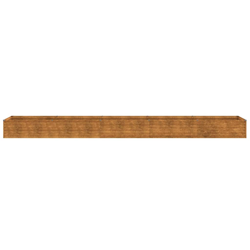 Corten acél kerti magaságyás 482 x 50 x 36 cm 4