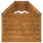 Corten acél kerti magaságyás 482 x 50 x 36 cm 5