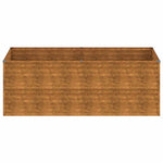 Corten acél kerti magaságyás 196 x 100 x 69 cm 4