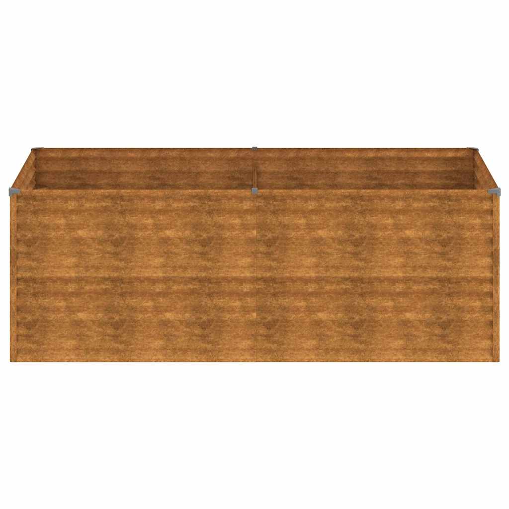 Corten acél kerti magaságyás 196 x 100 x 69 cm 4