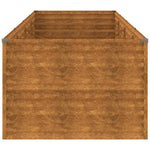 Corten acél kerti magaságyás 386x100x69 cm 5