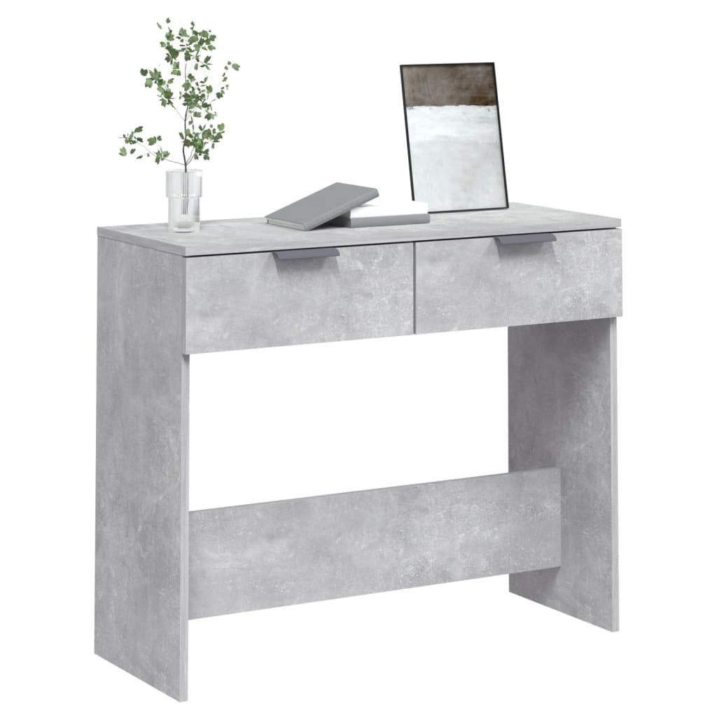Betonszürke szerelt fa tálalóasztal 90 x 36 x 75 cm 4