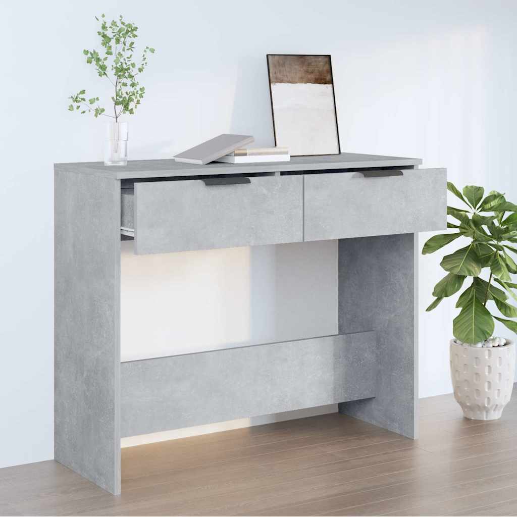 Betonszürke szerelt fa tálalóasztal 90 x 36 x 75 cm