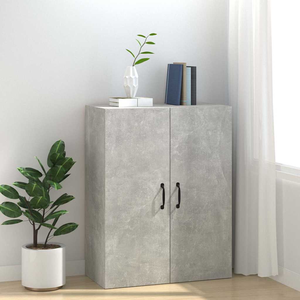 Betonszürke szerelt fa függőszekrény 69,5 x 34 x 90 cm 3