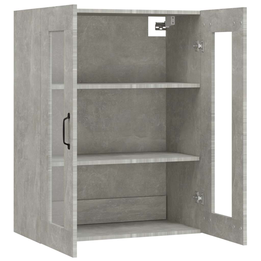 Betonszürke függő faliszekrény 69,5 x 34 x 90 cm 5