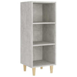 Betonszürke szerelt fa tálalószekrény 34,5 x 32,5 x 90 cm 2