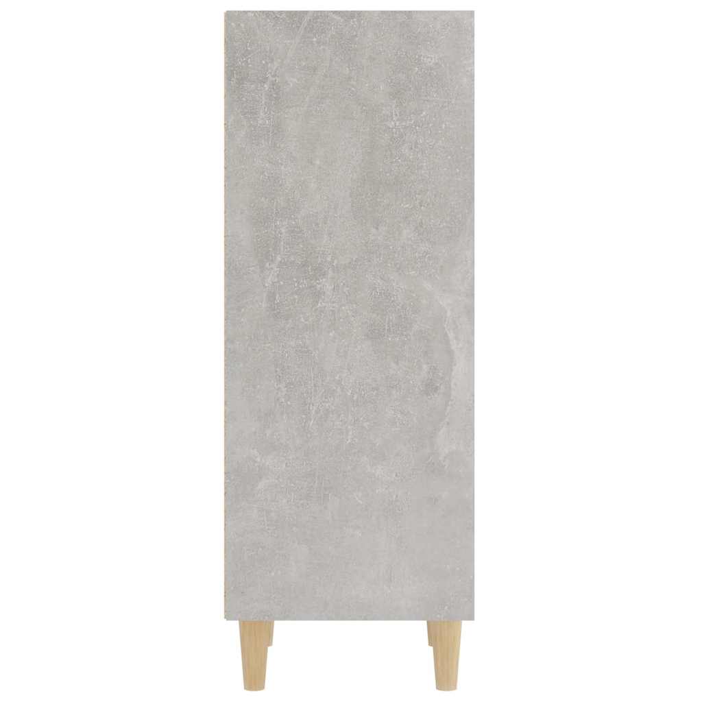 Betonszürke szerelt fa tálalószekrény 34,5 x 32,5 x 90 cm 6