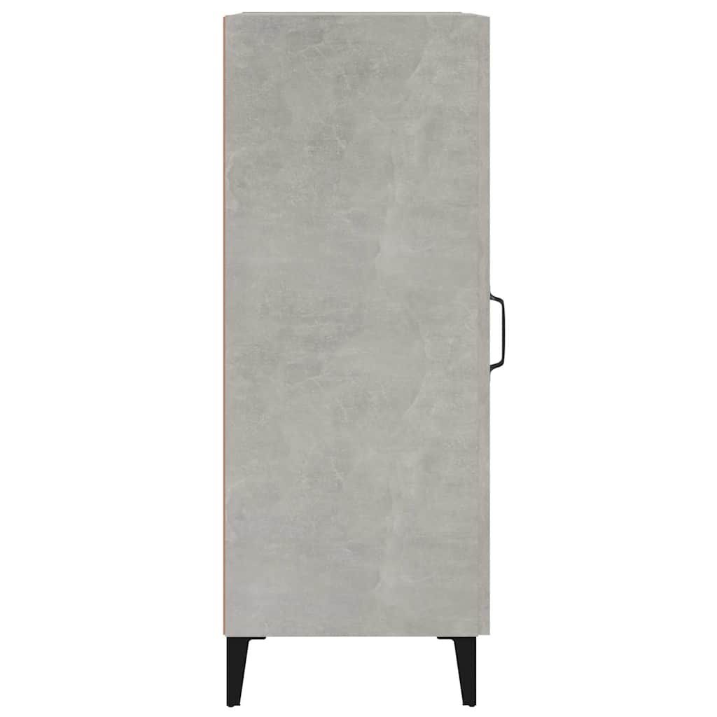 Betonszürke szerelt fa tálalószekrény 34,5 x 34 x 90 cm 6
