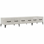Betonszürke szerelt fa TV-szekrény 150 x 34,5 x 30 cm 2