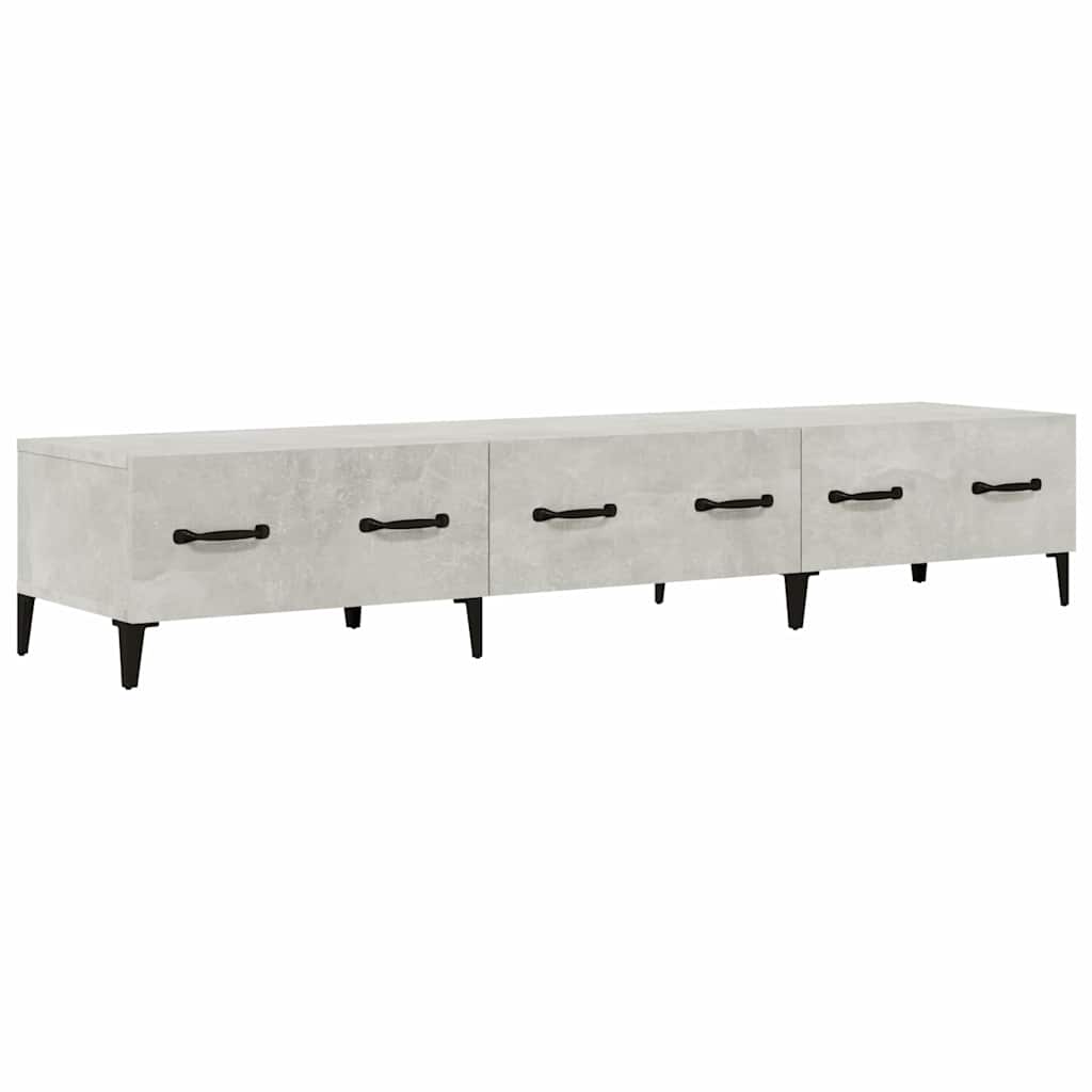 Betonszürke szerelt fa TV-szekrény 150 x 34,5 x 30 cm 2