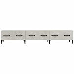 Betonszürke szerelt fa TV-szekrény 150 x 34,5 x 30 cm 7