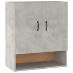 Betonszürke szerelt fa faliszekrény 60 x 31 x 70 cm 2