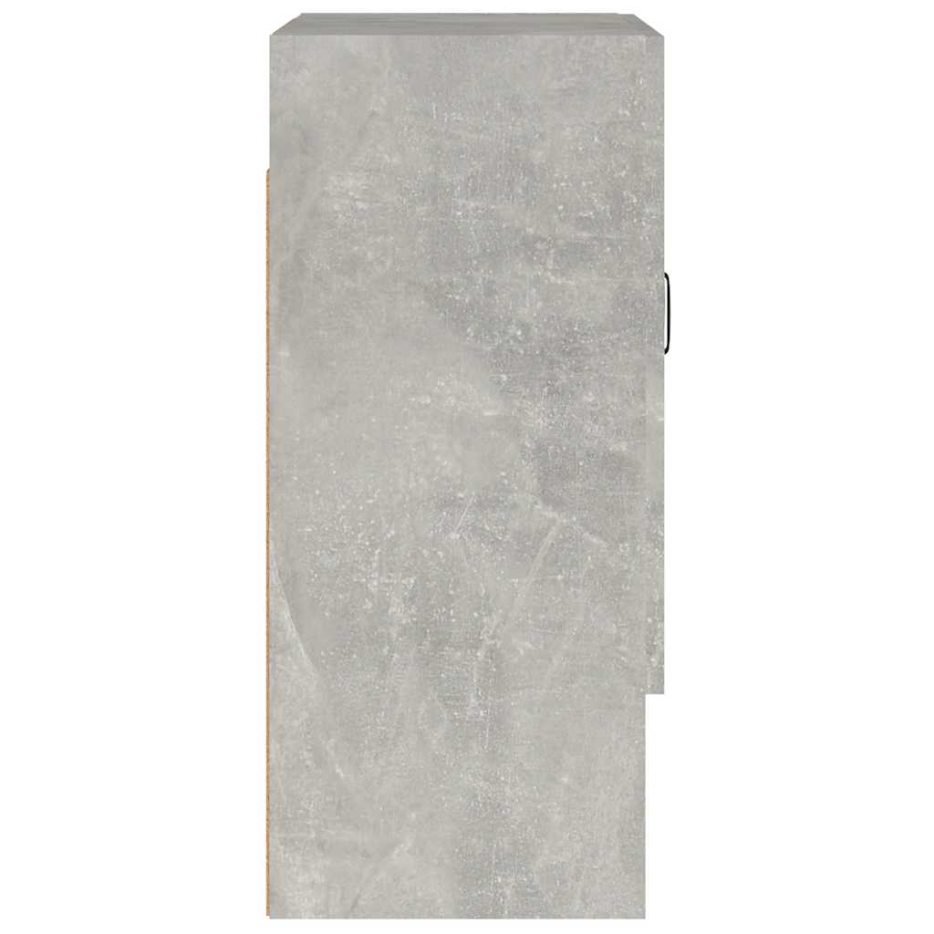 Betonszürke szerelt fa faliszekrény 60 x 31 x 70 cm 6