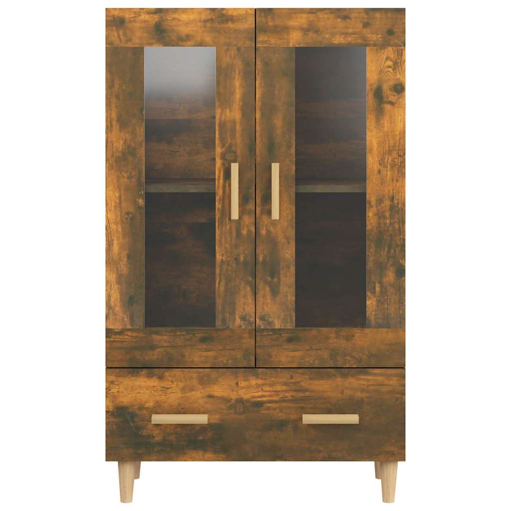 Füstös tölgy színű szerelt fa magasszekrény 70 x 31 x 115 cm 5