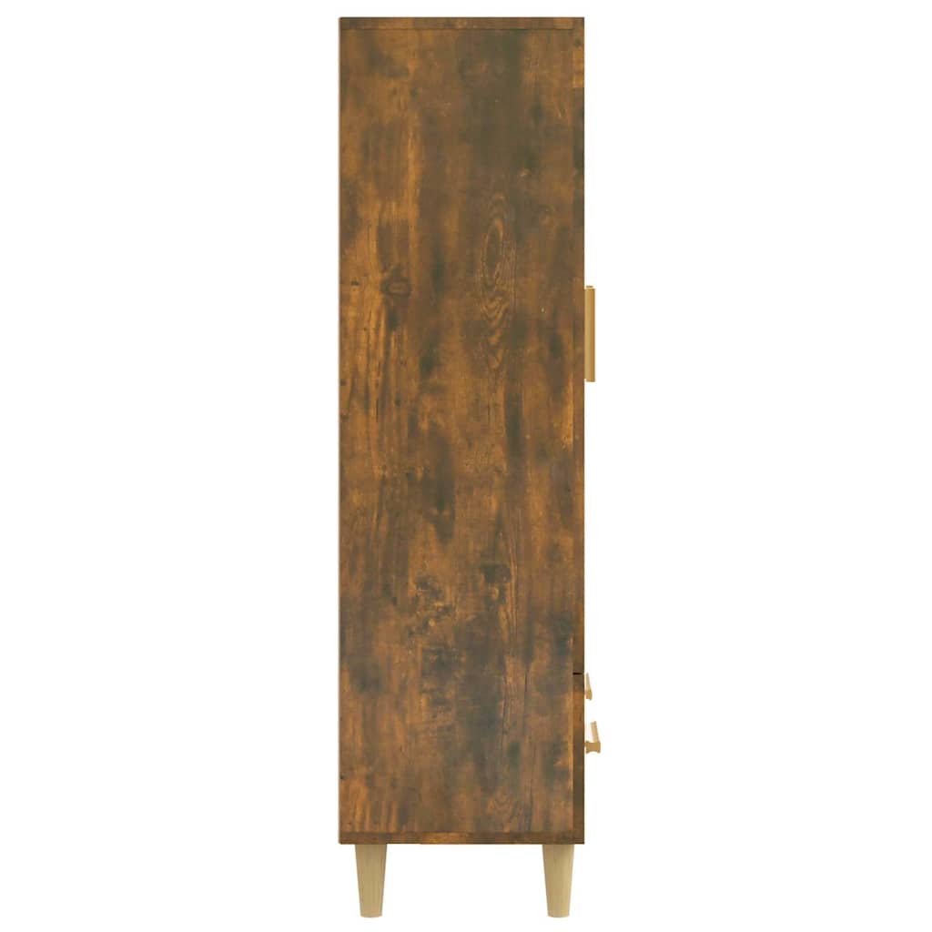 Füstös tölgy színű szerelt fa magasszekrény 70 x 31 x 115 cm 7