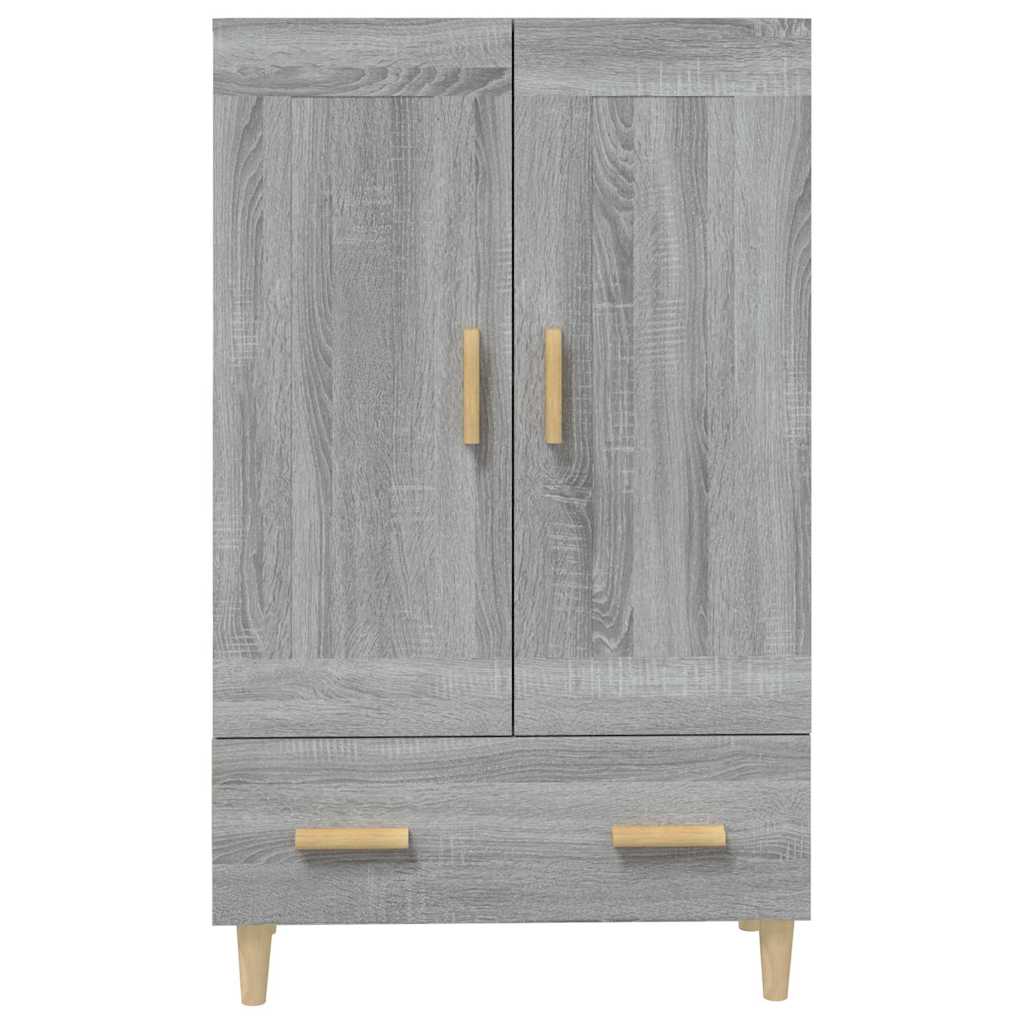 Szürke sonoma színű szerelt fa magasszekrény 70 x 31 x 115 cm 6