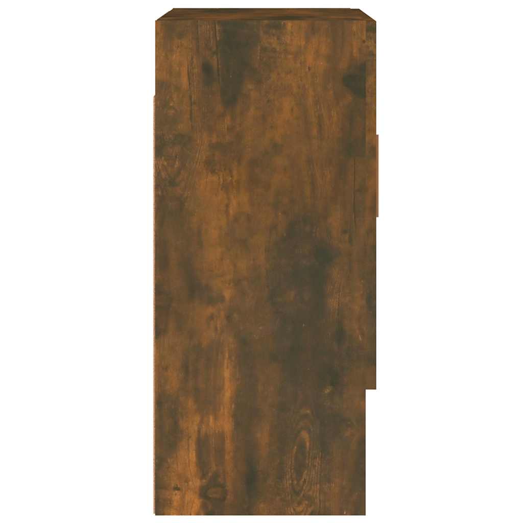 Füstös tölgy színű szerelt fa fali szekrény 60 x 31 x 70 cm 6