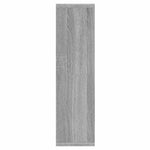 Szürke sonoma színű tükrös szekrény LED-ekkel 76 x 15 x 55 cm 8
