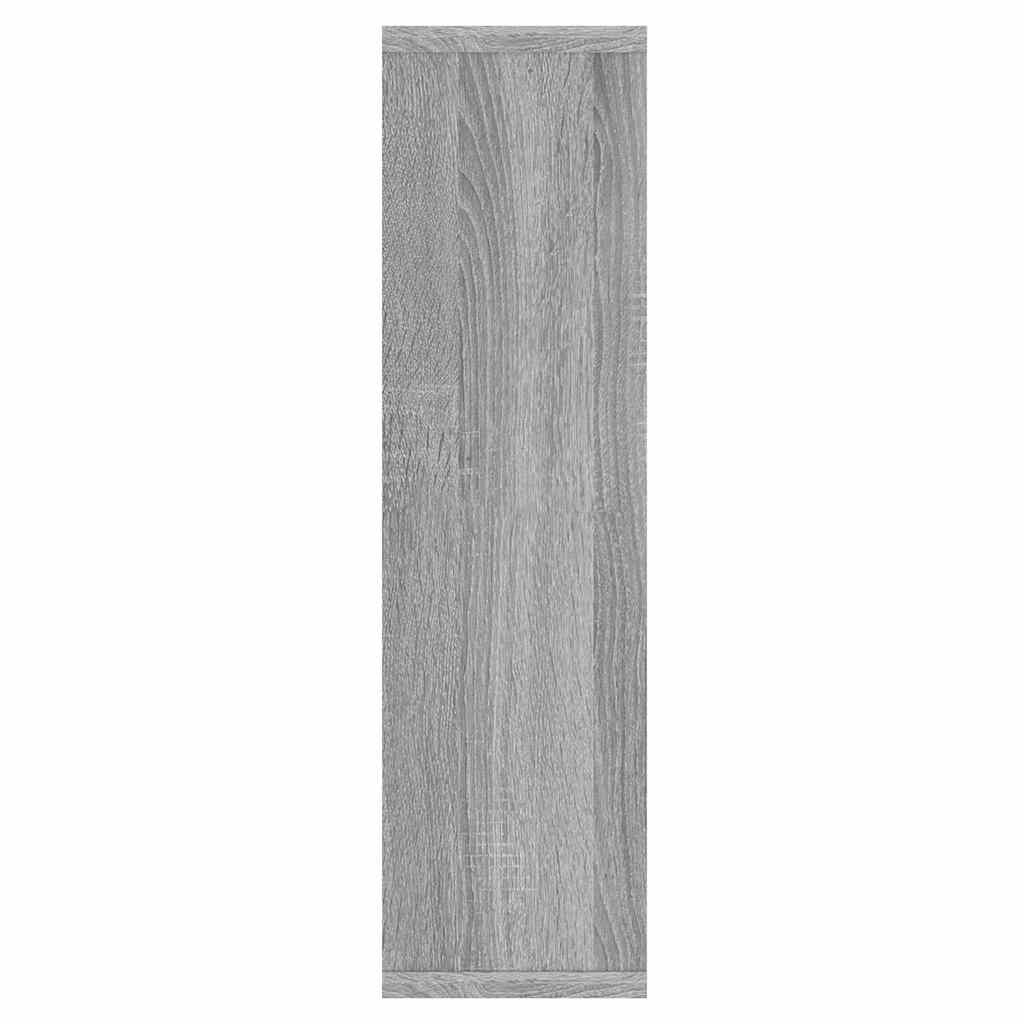 Szürke sonoma színű tükrös szekrény LED-ekkel 76 x 15 x 55 cm 8
