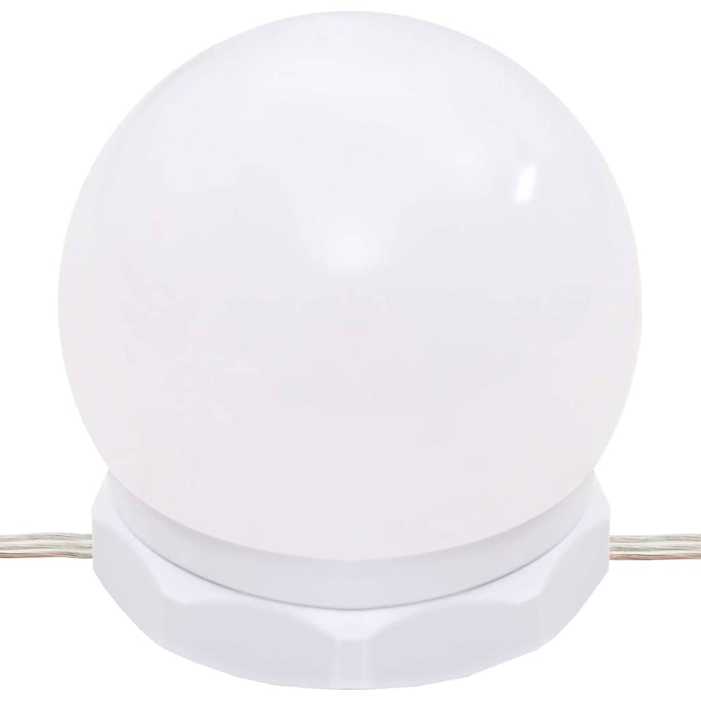 Barna tölgy színű tükrös szekrény LED-ekkel 90 x 31,5 x 62 cm 7