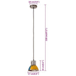 Kerek többszínű ipari függőlámpa 25 W 17 cm E27 8