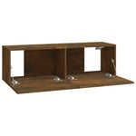 4 db füstös tölgy színű fali TV-szekrény 100 x 30 x 30 cm 7
