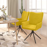 2 db sárga bársony forgó étkezőszék 3