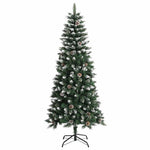 Zöld PVC műkarácsonyfa állvánnyal 150 cm 2