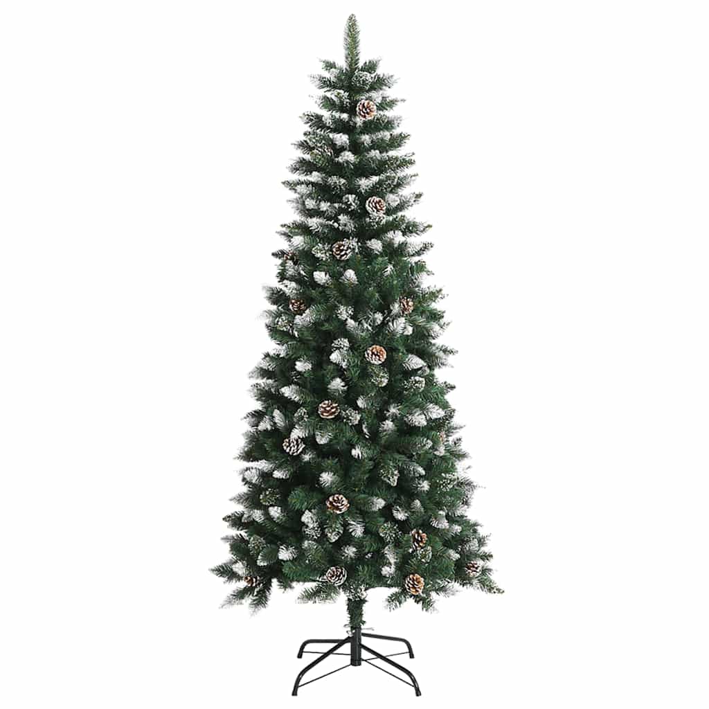 Zöld PVC műkarácsonyfa állvánnyal 150 cm 2