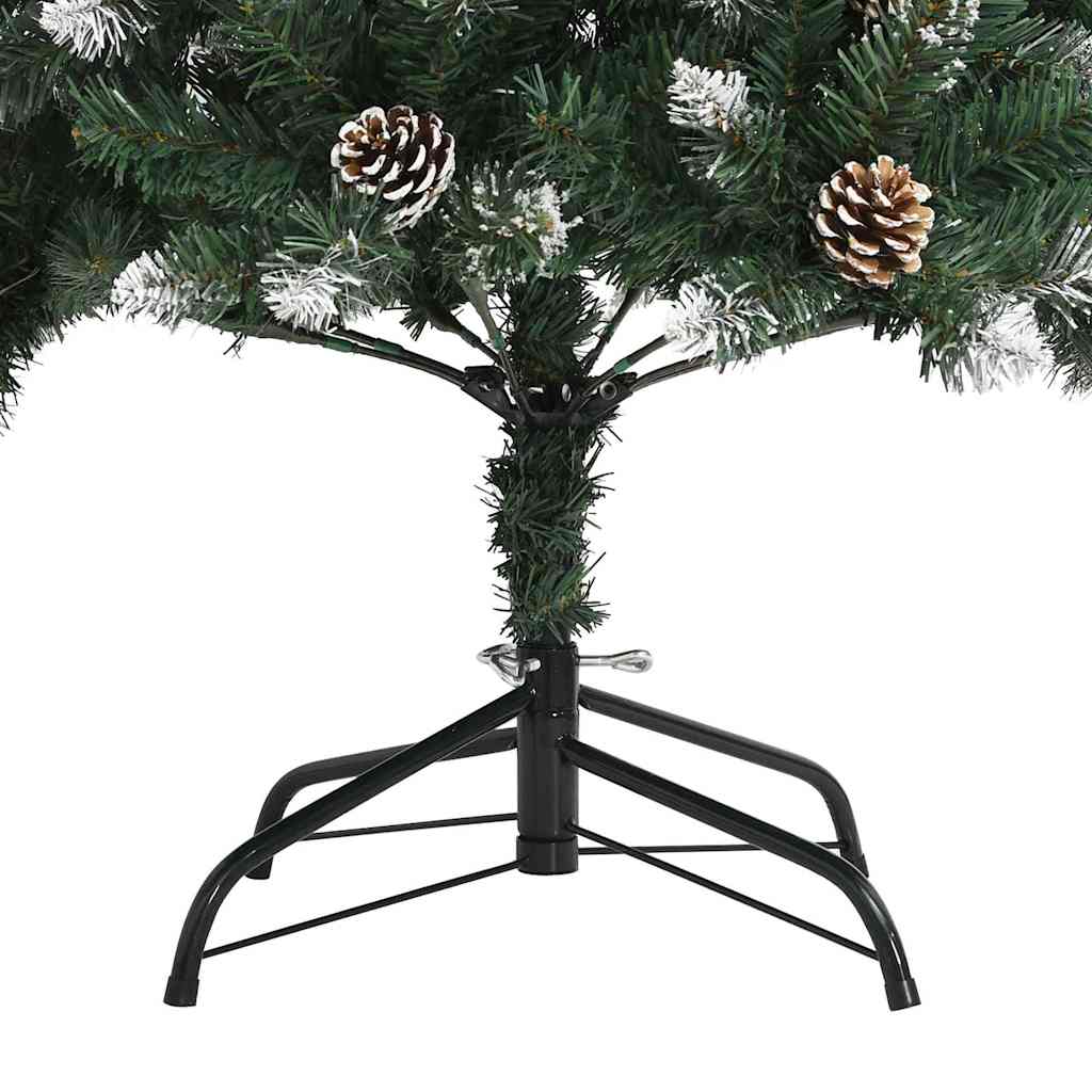 Zöld PVC műkarácsonyfa állvánnyal 150 cm 7