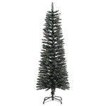 Zöld PVC vékony műkarácsonyfa állvánnyal 120 cm 2