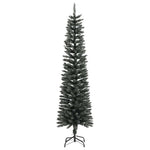 Zöld PVC vékony műkarácsonyfa állvánnyal 180 cm 4