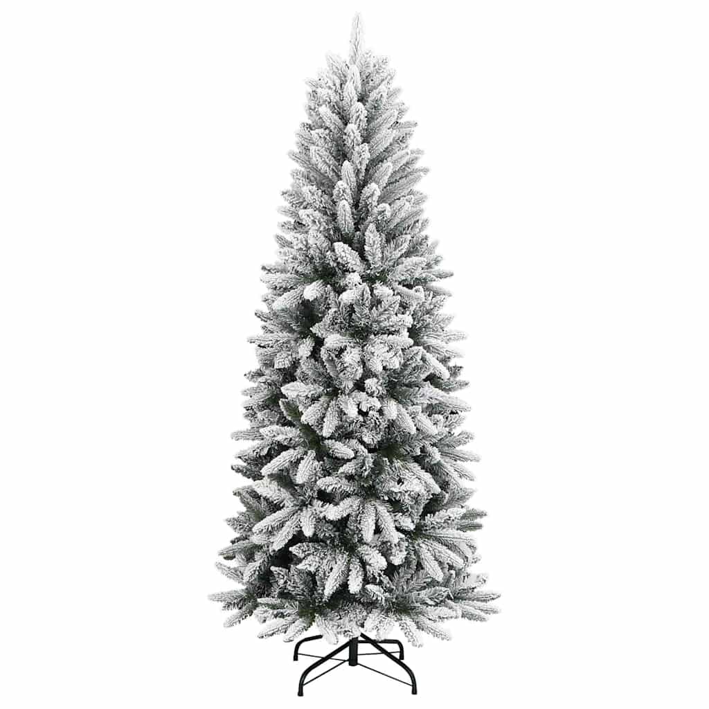 PVC és polietilén műkarácsonyfa pelyhes hóval 210 cm 2