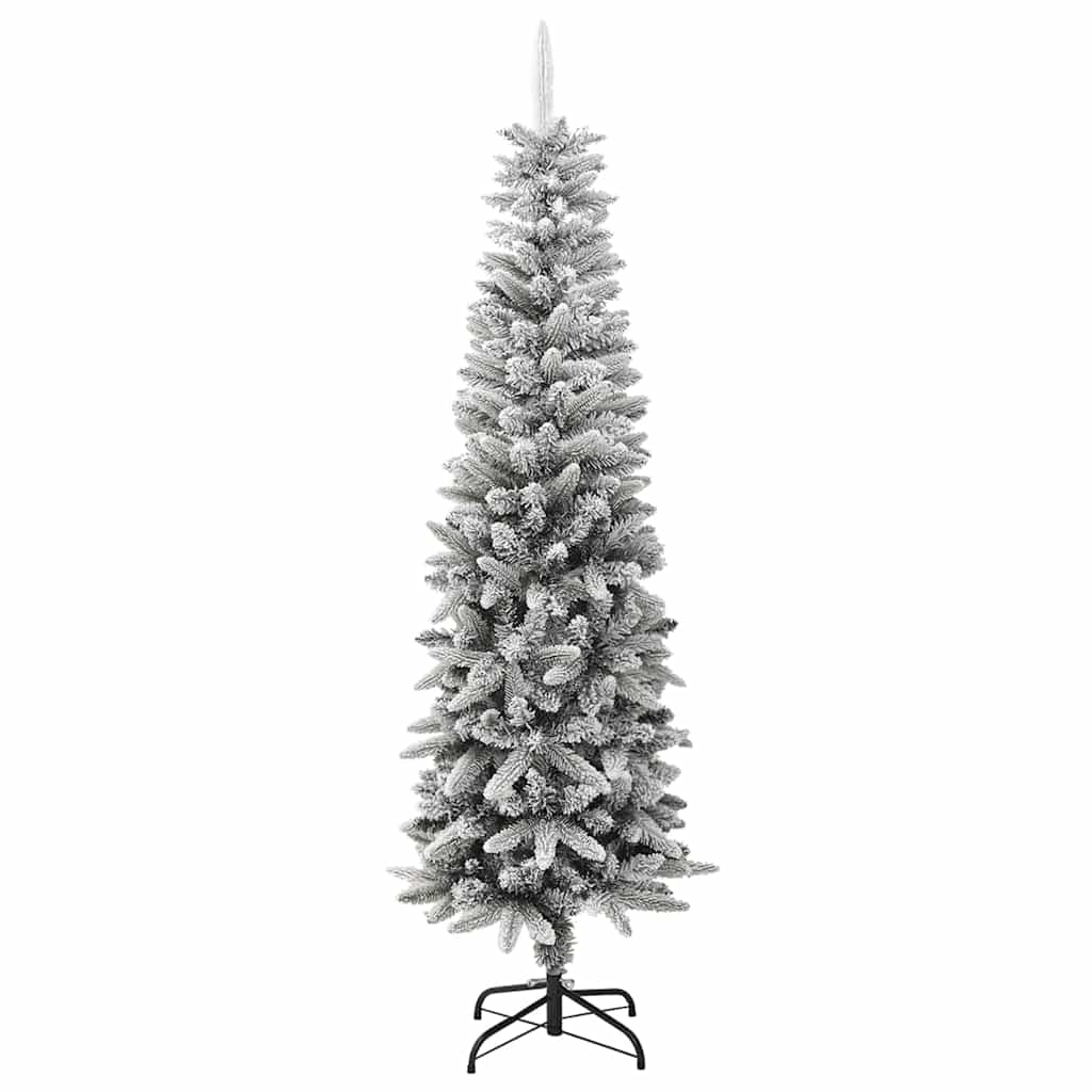 PVC és polietilén műkarácsonyfa pelyhes hóval 180 cm 2