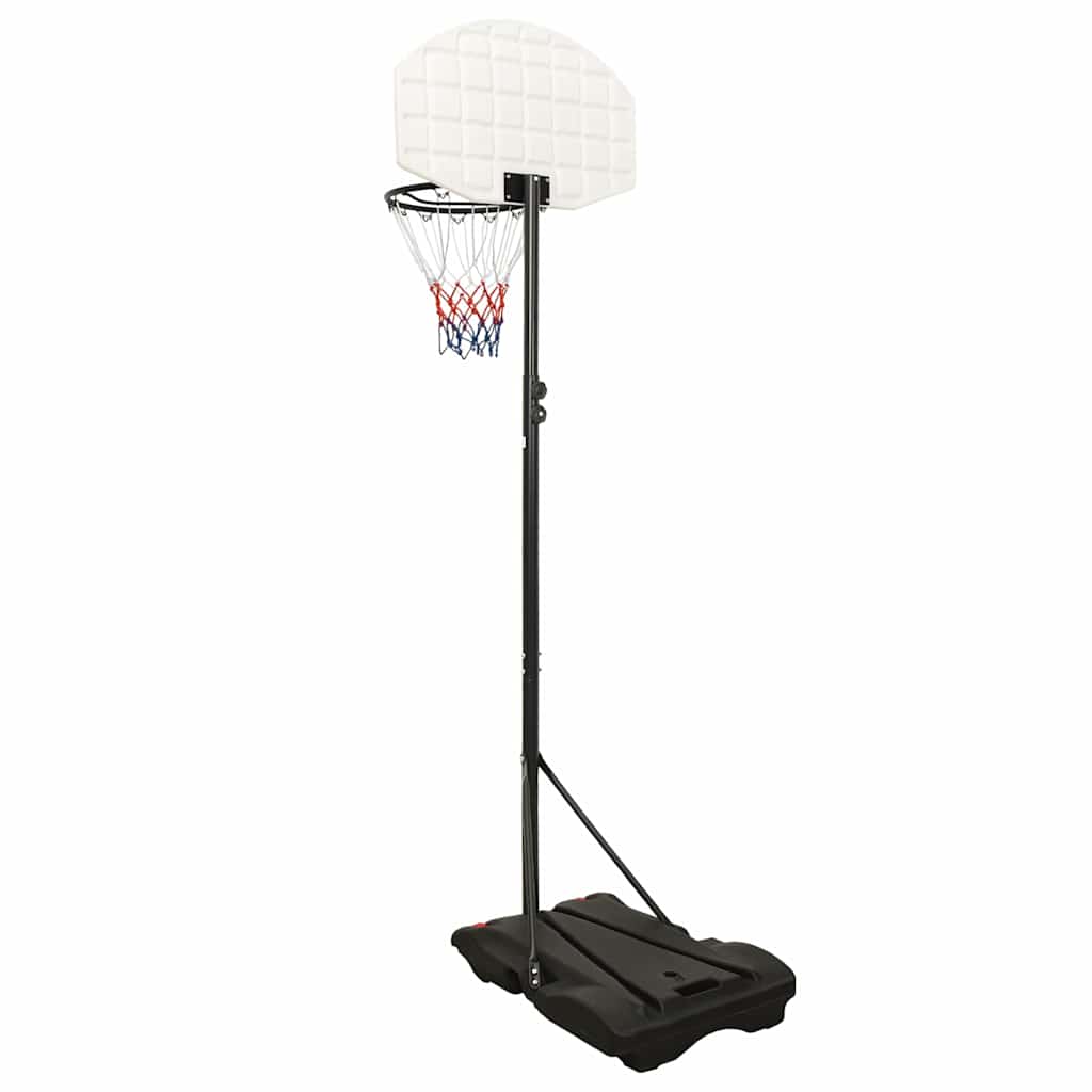 Fehér polietilén kosárlabda állvány 216-250 cm 4