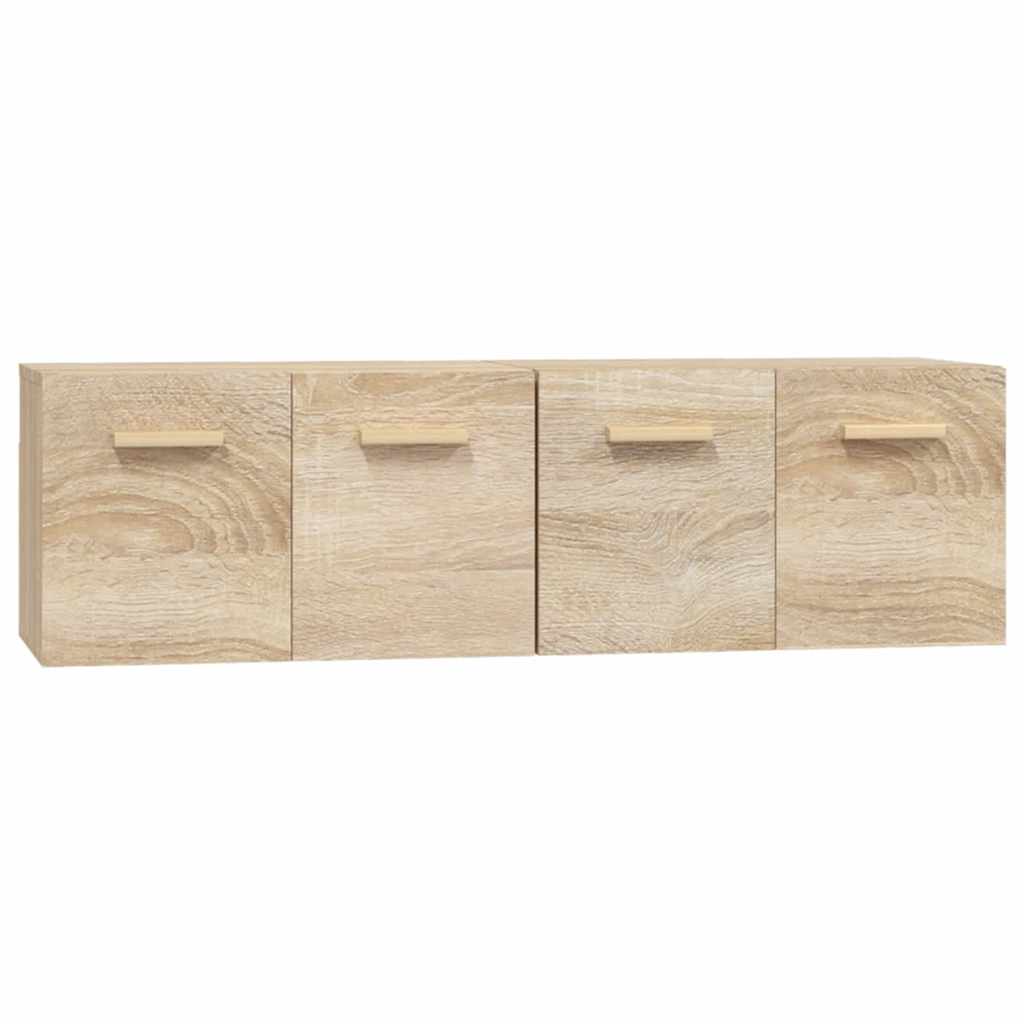 2 db sonoma tölgy színű szerelt fa faliszekrény 60x36,5x35 cm 2