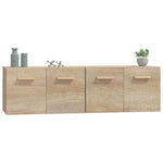 2 db sonoma tölgy színű szerelt fa faliszekrény 60x36,5x35 cm 4