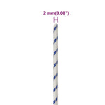 Fehér polipropilén hajókötél 2 mm 250 m 6