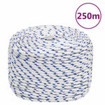 Fehér polipropilén hajókötél 8 mm 250 m
