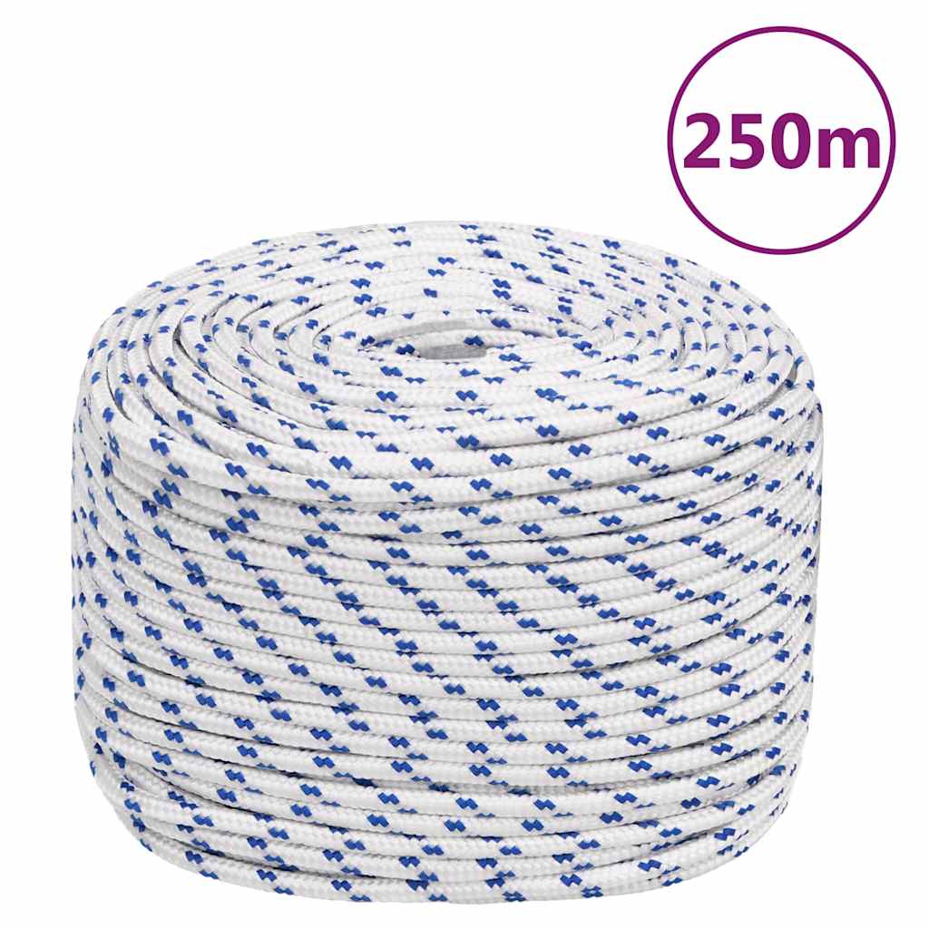 Fehér polipropilén hajókötél 8 mm 250 m