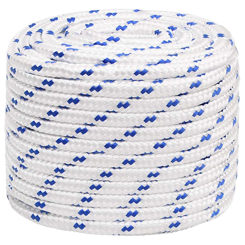 Fehér polipropilén hajókötél 16 mm 25 m 2